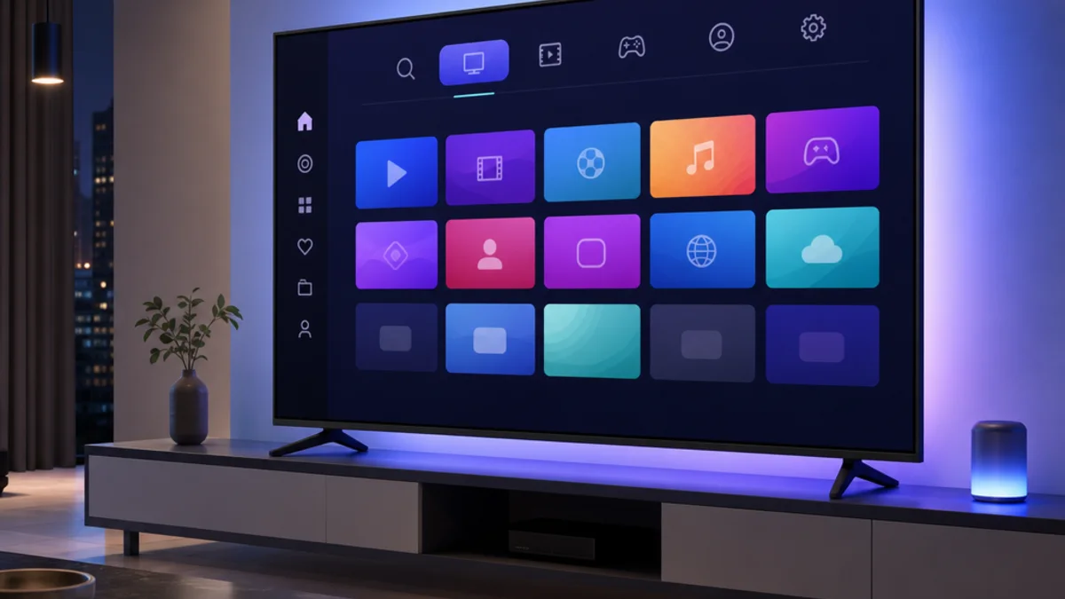 Téléviseur Smart TV avec interface d’applications abstraite